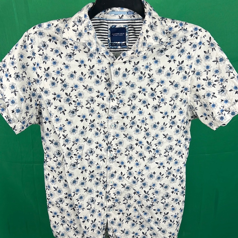 Men Flower printed dress Shirt